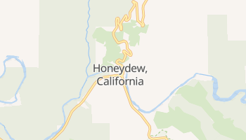 Honeydew, California map
