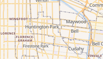 Huntington Park, California map