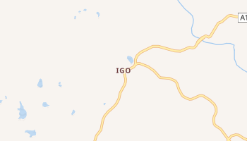 Igo, California map