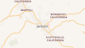 Jackson, California map