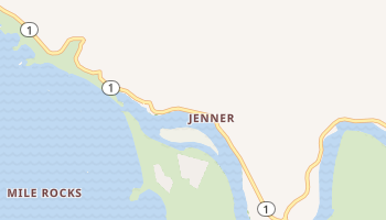 Jenner, California map