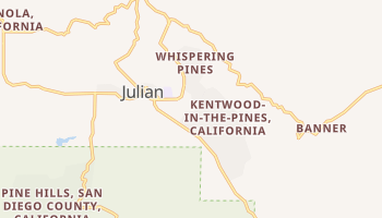 Julian, California map