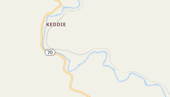 Keddie, California map