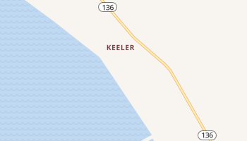Keeler, California map