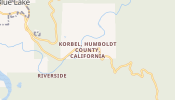 Korbel, California map