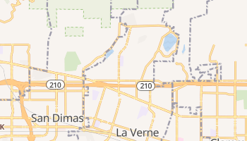 La Verne, California map