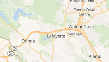 Lafayette, California map