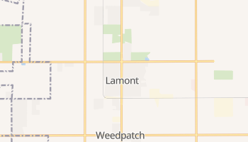 Lamont, California map