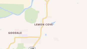 Lemoncove, California map