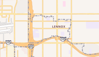 Lennox, California map