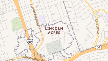 Lincoln Acres, California map