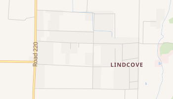 Lindcove, California map