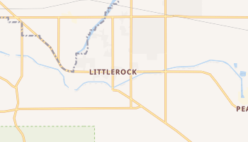 Littlerock, California map