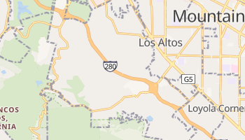 Los Altos Hills, California map
