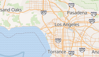 Los Angeles, California map