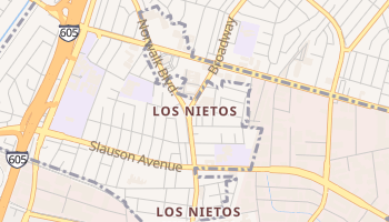Los Nietos, California map