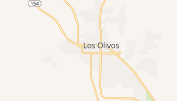 Los Olivos, California map