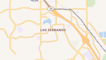 Los Serranos, California map