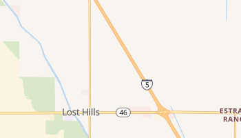 Lost Hills, California map