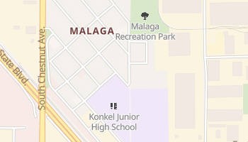 Malaga, California map