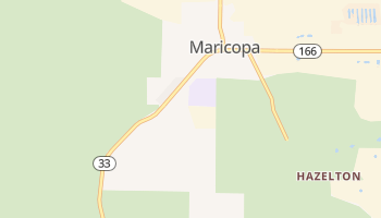 Maricopa, California map