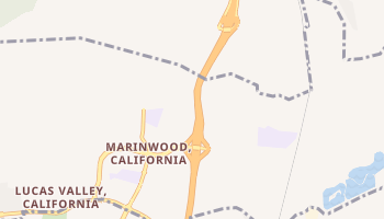 Marinwood, California map