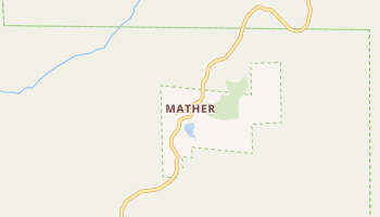 Mather, California map