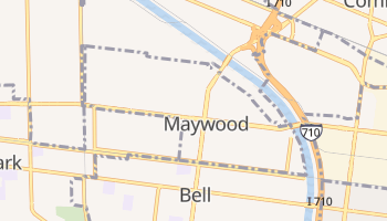 Maywood, California map