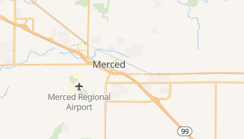 Merced, California map