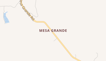 Mesa Grande, California map