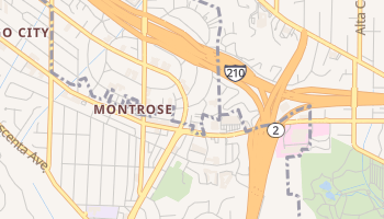 Montrose, California map
