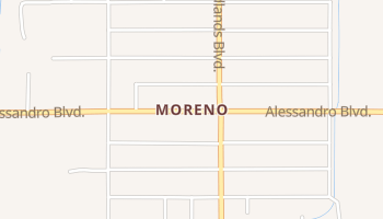 Moreno, California map