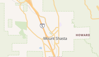 Mount Shasta, California map