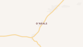 O'Neals, California map