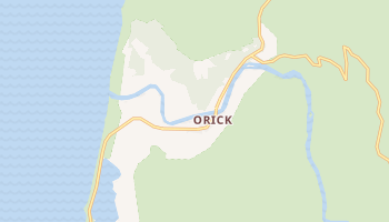 Orick, California map