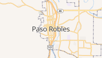 Paso Robles, California map
