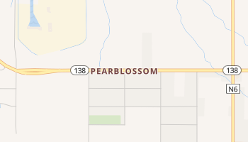 Pearblossom, California map