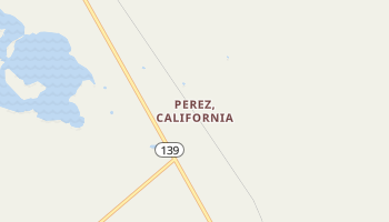 Perez, California map