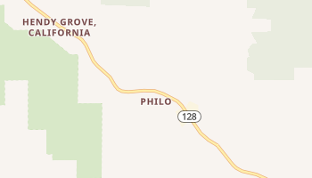 Philo, California map