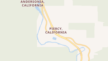 Piercy, California map