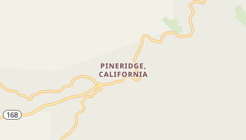 Pineridge, California map