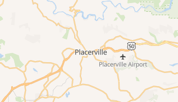 Placerville, California map
