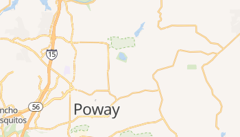 Poway, California map