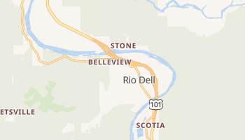 Rio Dell, California map