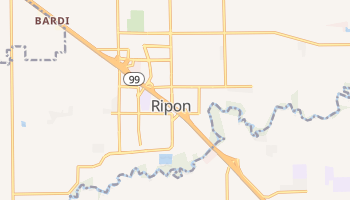 Ripon, California map