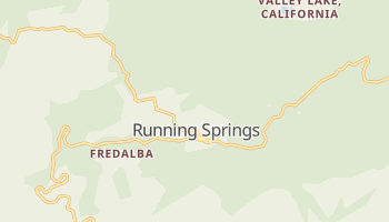 Running Springs, California map