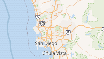 San Diego, California map
