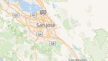 San Jose, California map