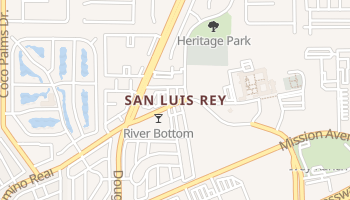 San Luis Rey, California map