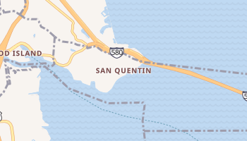 San Quentin, California map